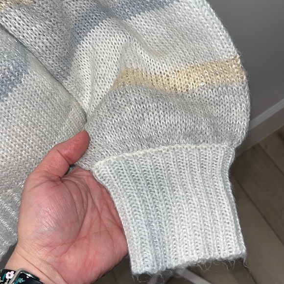 LC Lauren Conrad Striped Sequin Sweater - Picture 10 of 14